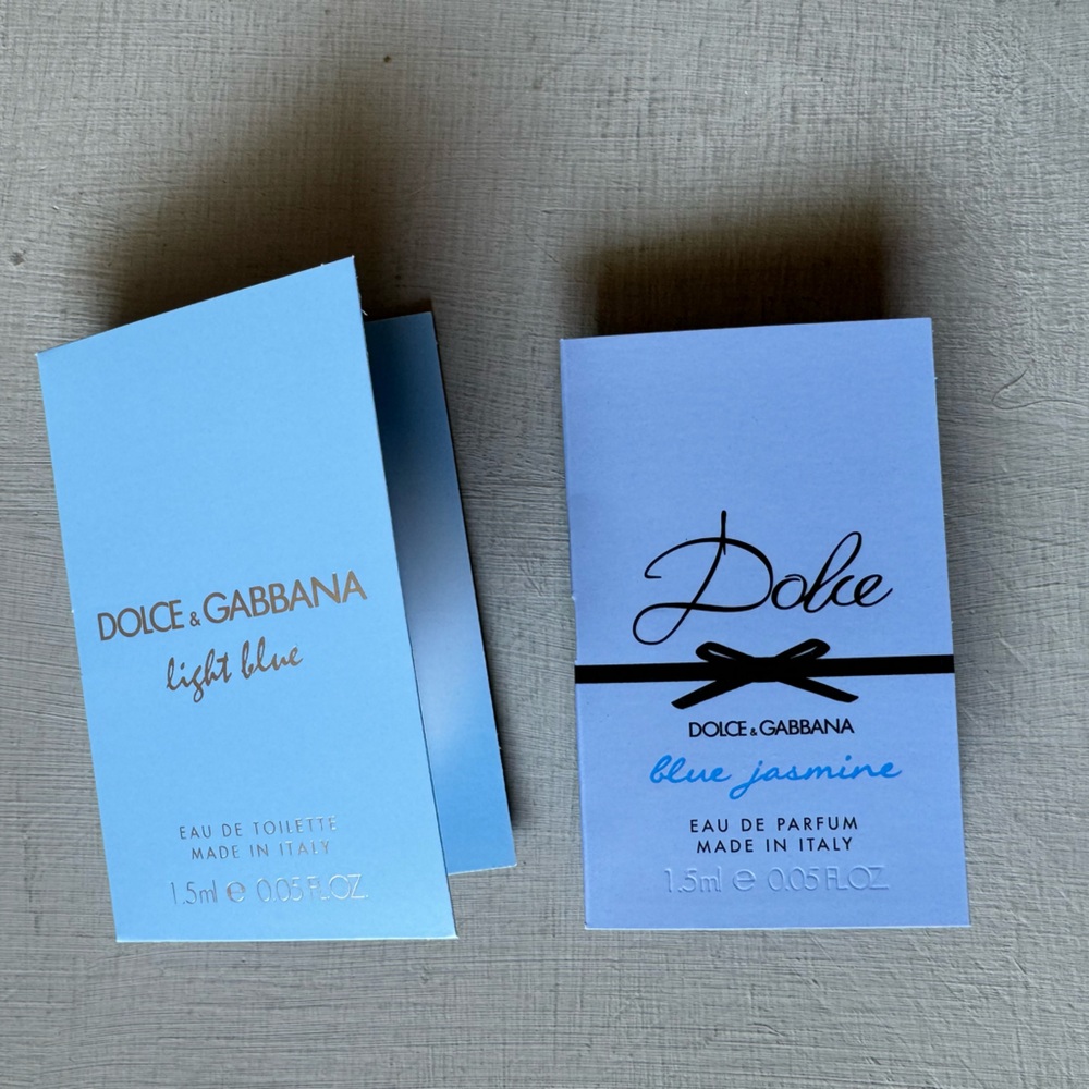 NWT Dolce & Gabbana Light Blue + Blue Jasmine